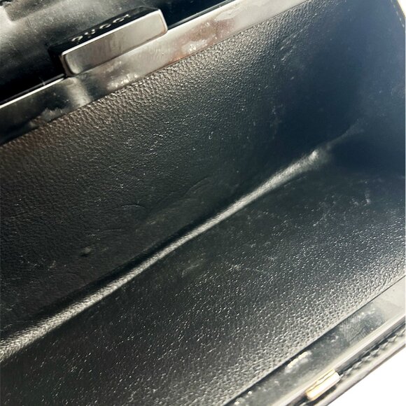 Gucci Long Leather Wallet Black Unisex - Picture 5 of 13